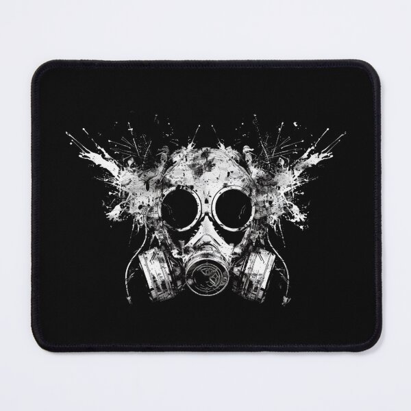 Item preview, Rorschach Ink Blot Gas Mask – Creepy Horror Army Design designed and sold by RockFireMerch.