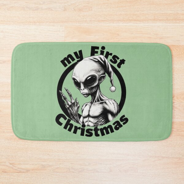 Item preview, My First Christmas – Alien with Santa Hat designed and sold by Antik by Schulz.