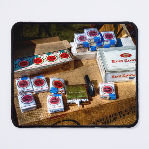 Item preview, Vintage Cigarette Display on Wooden Crate designed and sold by Paul Thompson Photography.