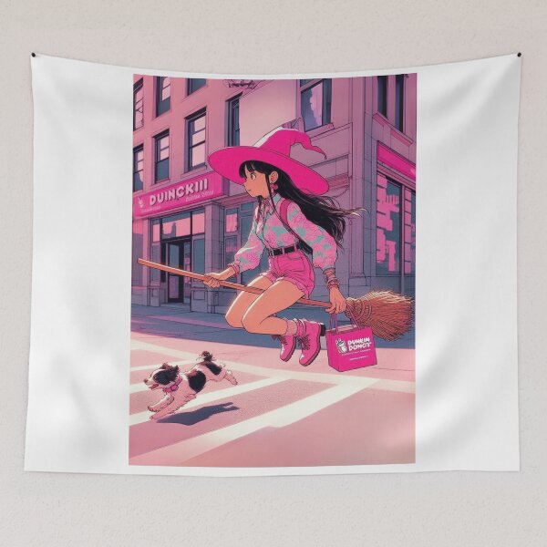 Item preview, "Witch, Please! I'm Just Broomin' Through the City" designed and sold by Print Fiction.