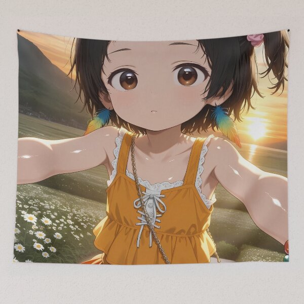Item preview, Shizuka Kuze Sunset Fields Takopi Original Sin Anime Girl designed and sold by B5fivemerch.