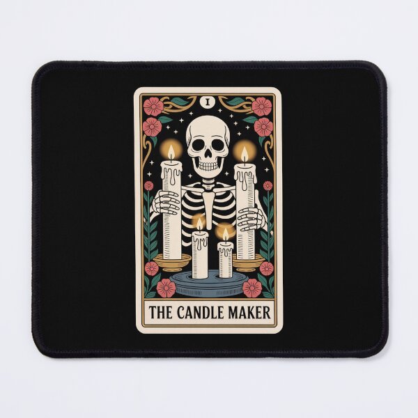 Item preview, The Candle Maker Skeleton Wax Crafter Tarot Card Design designed and sold by Blok45.