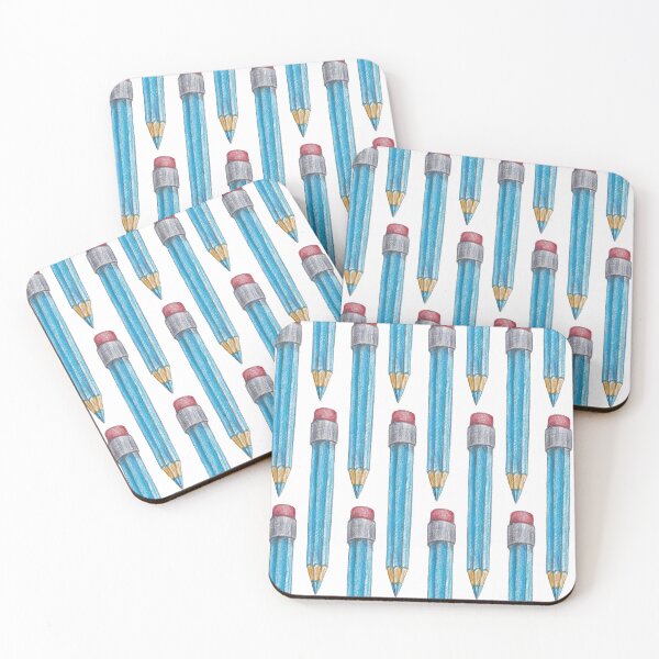 Item preview, Blue Pencil Illustration designed and sold by AlisaArtDecor.