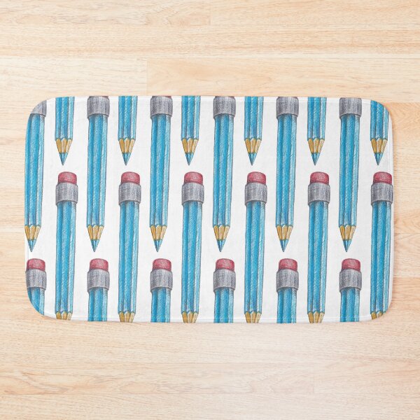 Item preview, Blue Pencil Illustration designed and sold by AlisaArtDecor.