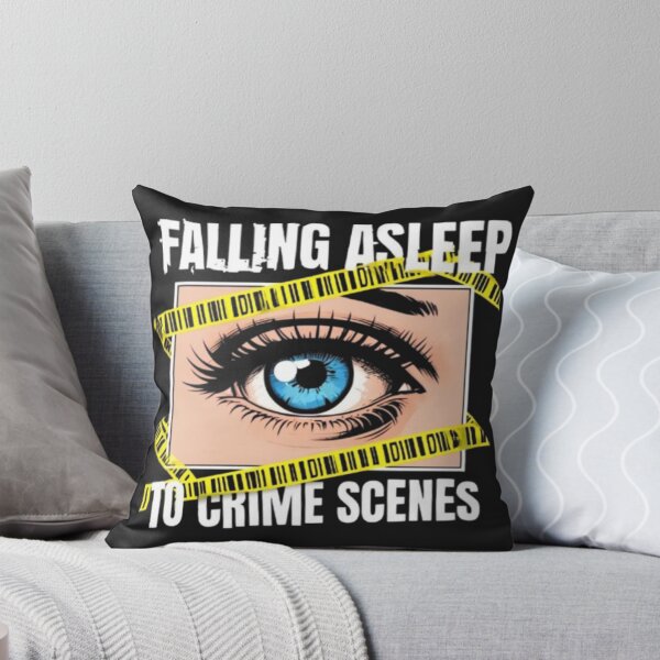 Item preview, Falling asleep to crime scenes - True Crime Sleep Humor designed and sold by Antik by Schulz.