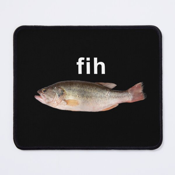 Item preview, "Fih" Misspelled Fish Meme T-Shirt – Funny Simple Internet Humor designed and sold by StickChic.