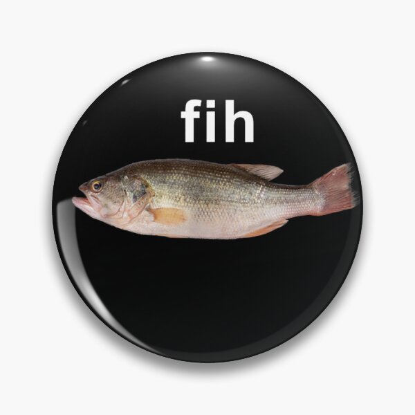 Item preview, "Fih" Misspelled Fish Meme T-Shirt – Funny Simple Internet Humor designed and sold by StickChic.
