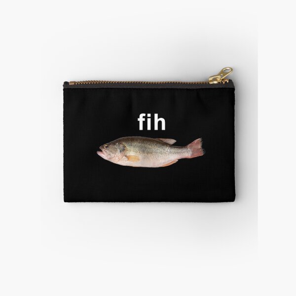 Item preview, "Fih" Misspelled Fish Meme T-Shirt – Funny Simple Internet Humor designed and sold by StickChic.