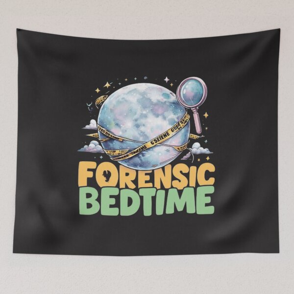 Item preview, Forensic Bedtime- Funny true crime to fall asleep to  designed and sold by Antik by Schulz.