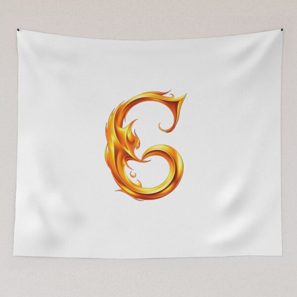 Item preview, Golden Flame Letter G – Luxury 3D Alphabet Design designed and sold by 1TruthMatrix.