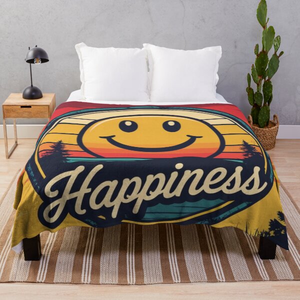 Item preview, Retro Smiley Sunset Happiness designed and sold by Frame and Flames.