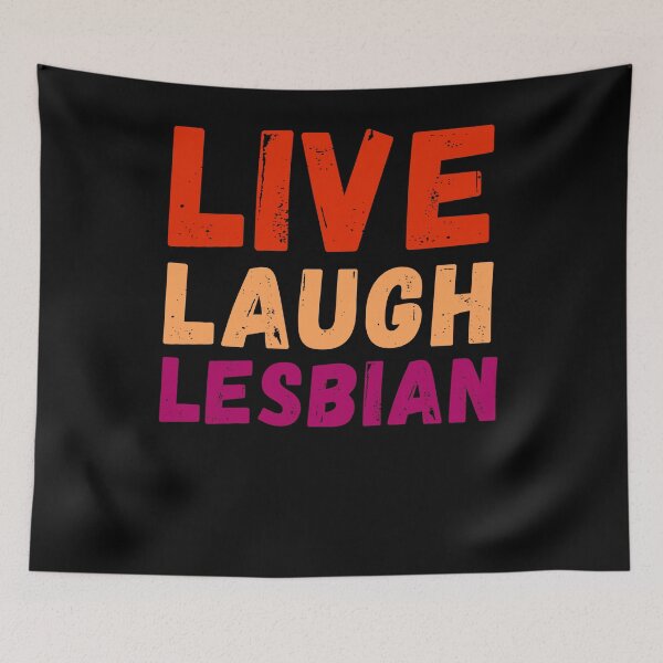 Item preview, Live Laugh Lesbian pride Rainbow Pride Month LGBTQ designed and sold by snowry.