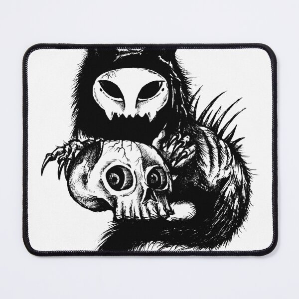 Artikelvorschau, fluffy skull entworfen und verkauft von spookysocietyart.