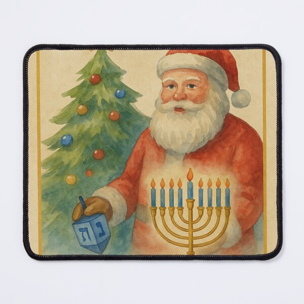 Item preview, Happy Chrismukkah – Vintage Watercolor hanukkah designed and sold by Meandmyshop.