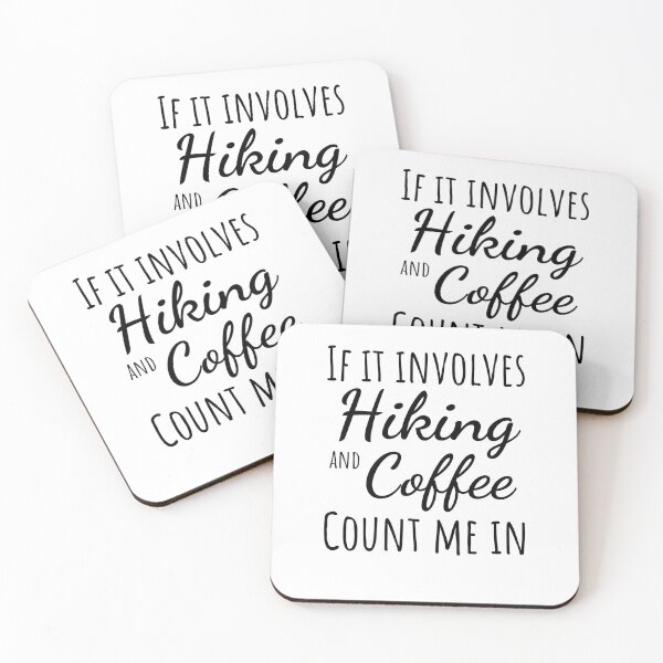 Item preview, Funny hiking and coffee lover humor cute hike/hiker designed and sold by snowry.