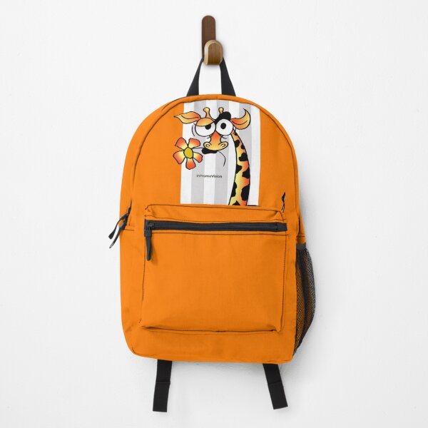 Item preview, Cute Orange Giraffe with Flower – Funny Cartoon Illustration designed and sold by InFrameVision.