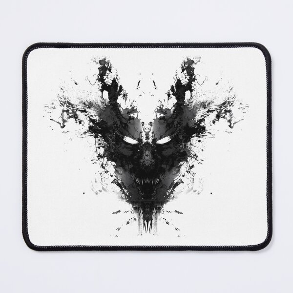 Item preview, Scary Rorschach Ink Blot Face – Creepy Horror Demon Design designed and sold by RockFireMerch.