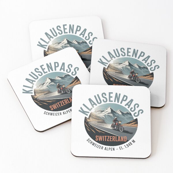 Item preview, Klausenpass Motorcycle Adventure Emblem – Swiss Alps Vintage Road Rider Badge designed and sold by VividOrganica.