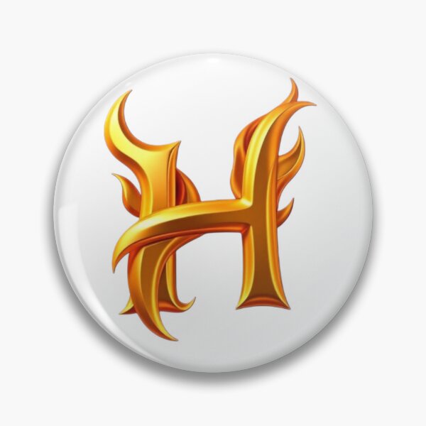 Item preview, Golden Flame Letter H – Luxury 3D Alphabet Design designed and sold by 1TruthMatrix.