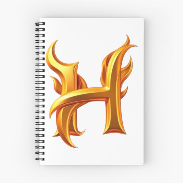 Item preview, Golden Flame Letter H – Luxury 3D Alphabet Design designed and sold by 1TruthMatrix.