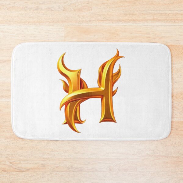 Item preview, Golden Flame Letter H – Luxury 3D Alphabet Design designed and sold by 1TruthMatrix.