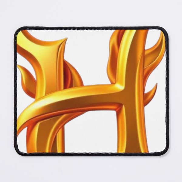 Item preview, Golden Flame Letter H – Luxury 3D Alphabet Design designed and sold by 1TruthMatrix.
