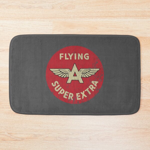 Item preview, Flying A Super Extra gasoline 1950s-70s - aged, shop worn print designed and sold by retropetrol.