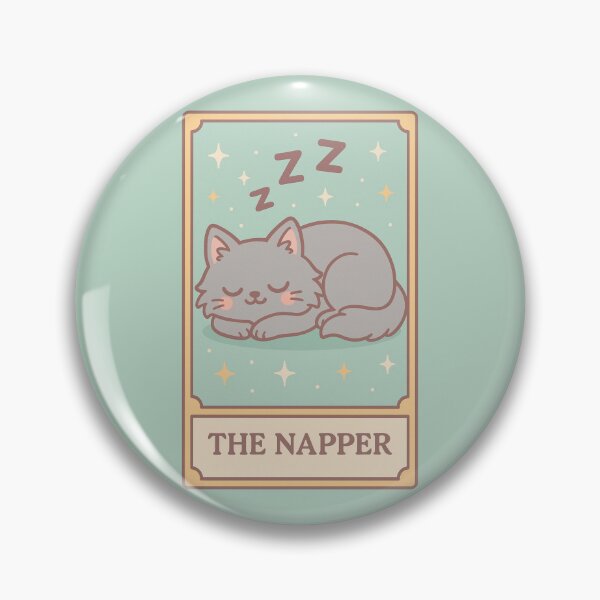 Item preview, The Napper – Pastel Cat Tarot Card designed and sold by wwshd.