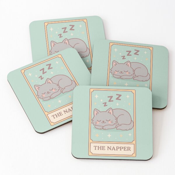 Item preview, The Napper – Pastel Cat Tarot Card designed and sold by wwshd.