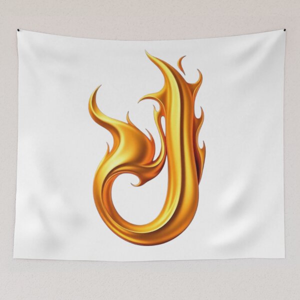 Item preview, Golden Flame Letter I – Luxury 3D Alphabet Design designed and sold by 1TruthMatrix.