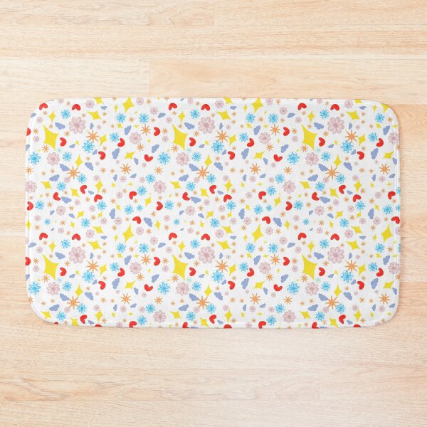 Item preview, Retro Floral Star Heart Pattern | Whimsical Seamless Hand-Drawn Design | Colorful 70s Pop Art Print for Fabric, Wallpaper & Décor designed and sold by dblten-mnl.