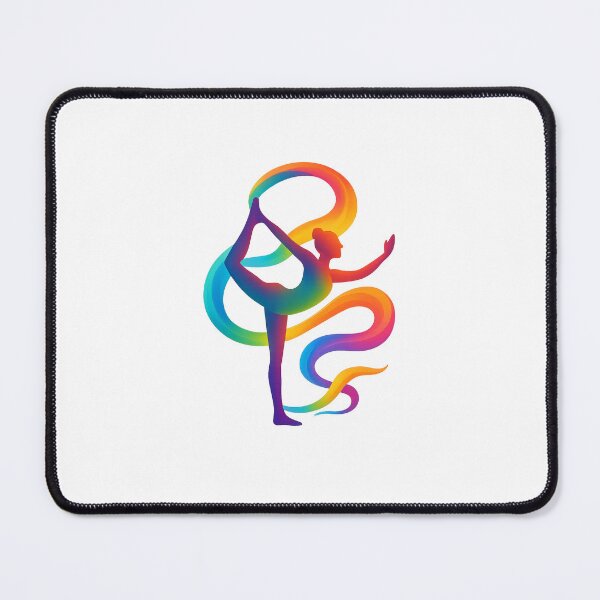 Item preview, Rainbow Flow Dancer Pose designed and sold by Fitnessandyoga.