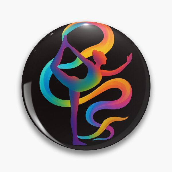 Item preview, Rainbow Flow Dancer Pose designed and sold by Fitnessandyoga.