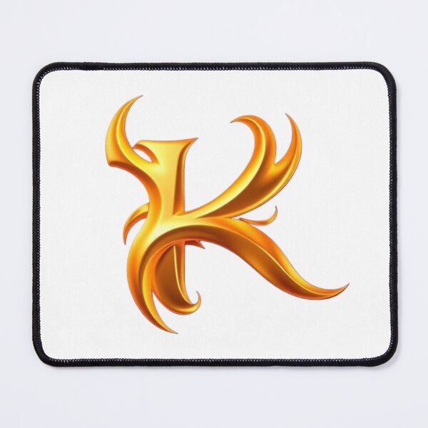 Item preview, Golden Flame Letter K – Luxury 3D Alphabet Design designed and sold by 1TruthMatrix.
