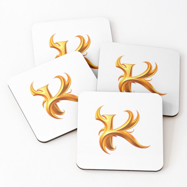 Item preview, Golden Flame Letter K – Luxury 3D Alphabet Design designed and sold by 1TruthMatrix.