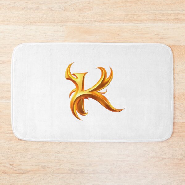Item preview, Golden Flame Letter K – Luxury 3D Alphabet Design designed and sold by 1TruthMatrix.