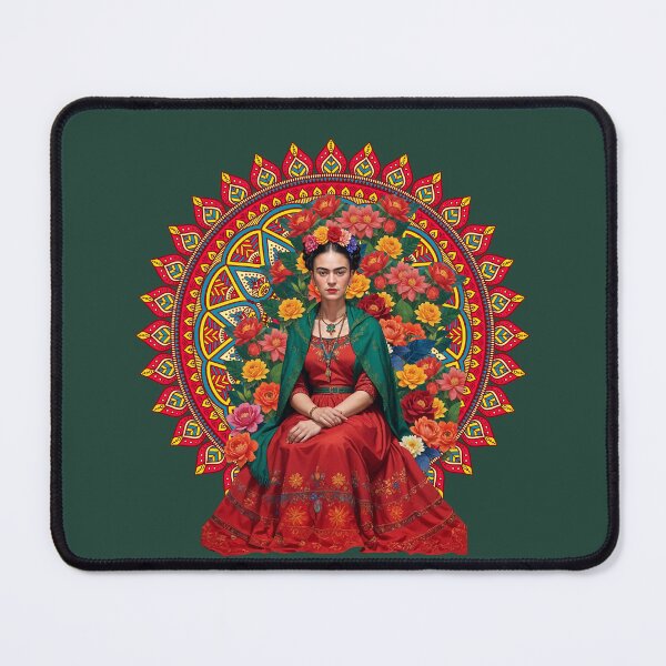 Item preview, Frida Kahlo Red Rose ,Frida Kahlo Red Mandala designed and sold by TeeARTHY.