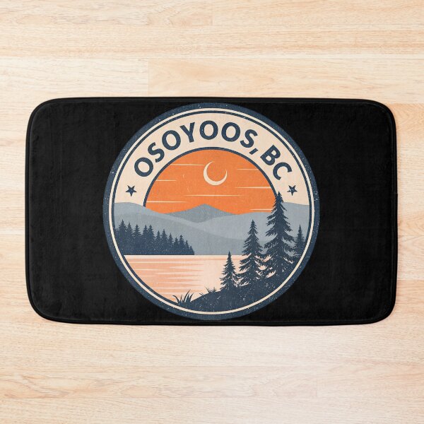 Item preview, Vintage Osoyoos Lake Sunset Badge – Distressed Retro Osoyoos BC Design designed and sold by VividOrganica.