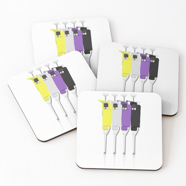 Item preview, Non-binary Pride Micropipettes designed and sold by emmacatwheels.
