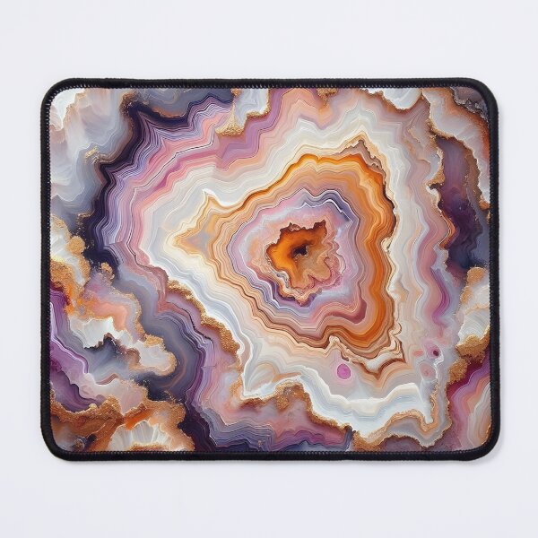 Item preview, 'A Golden Bloom in Geode Reverie' designed and sold by LittlePaws2.