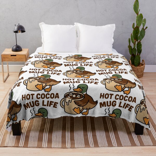 Item preview, Mug Life Hot Cocoa Funny Duck Winter Design designed and sold by TeeTimeTreasure.