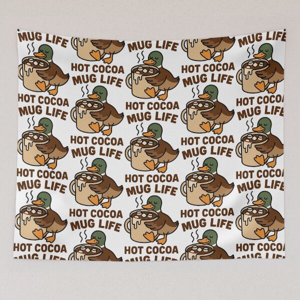 Item preview, Mug Life Hot Cocoa Funny Duck Winter Design designed and sold by TeeTimeTreasure.