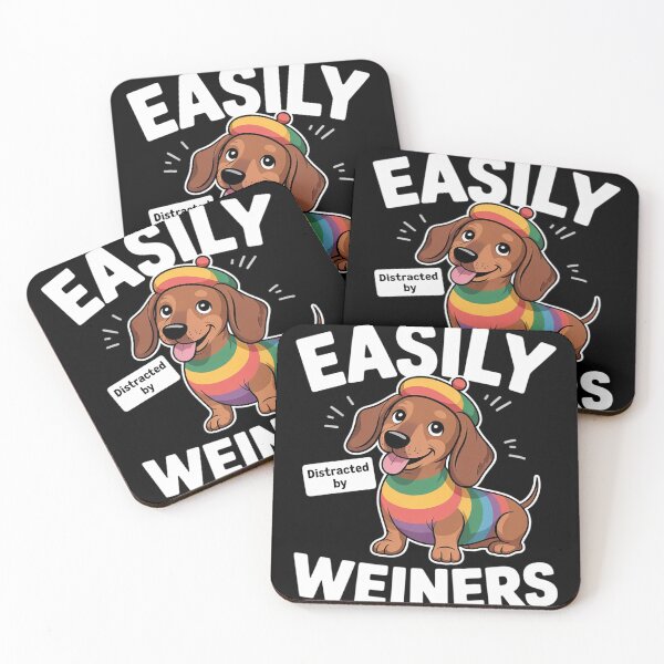 Item preview, Rainbow LGBT Love Weiners Dogs Love Gay Man Pride Fun2  designed and sold by Charidana.