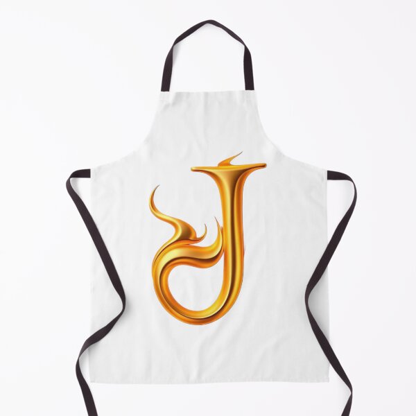 Item preview, Golden Flame Letter J – Luxury 3D Alphabet Design designed and sold by 1TruthMatrix.