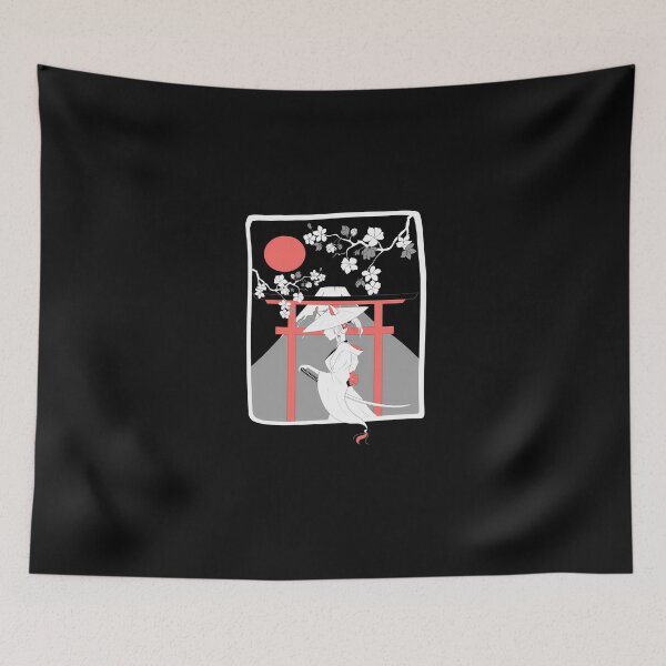 Item preview, Okami-Girl-Samarai-Mountain designed and sold by ysnfelxvd.