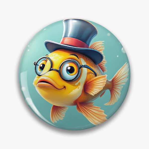 Item preview, Funny Classy Goldfish designed and sold by roxysnextgenart.