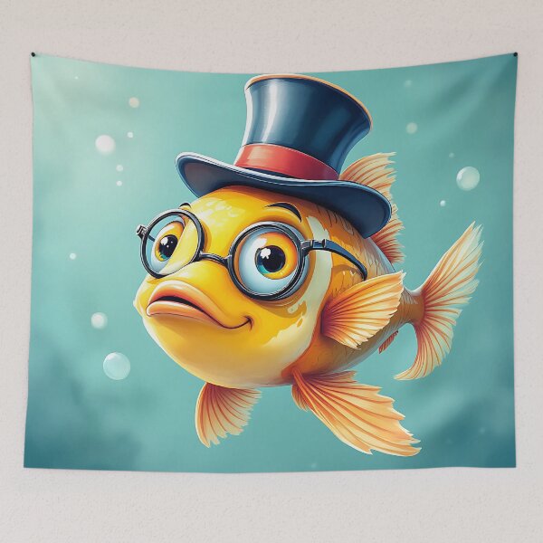 Item preview, Funny Classy Goldfish designed and sold by roxysnextgenart.