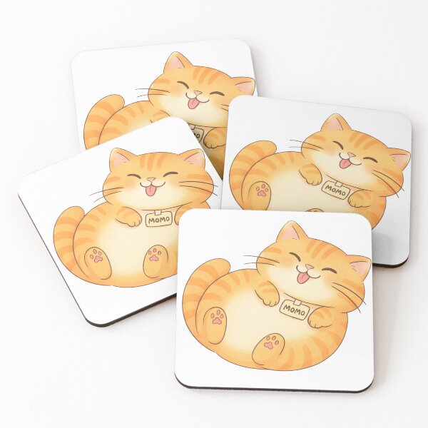 Item preview, Funny Kawaii Orange Tabby Cat “MoMo” designed and sold by AFRUKSOODJAI.