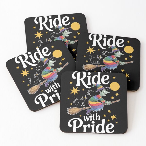 Item preview, Ride With Pride LGBT Gay Lesbian Witch Halloween 0  designed and sold by Charidana.