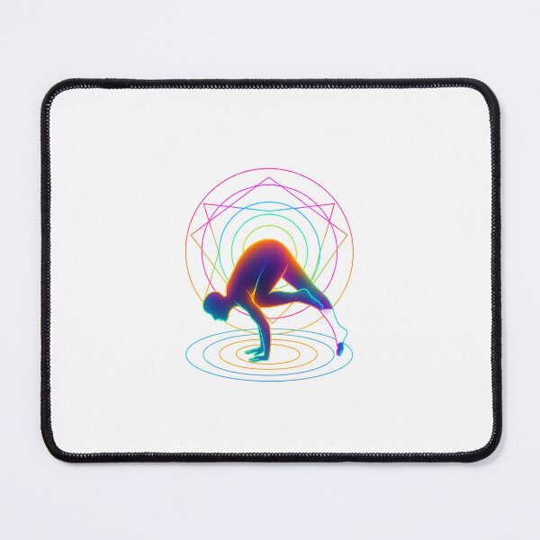 Item preview, Neon Energy Crow Pose designed and sold by Fitnessandyoga.